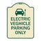 Signmission Electric Vehicle Parking W/ Graphic Heavy-Gauge Aluminum Sign, 24" x 18", TG-1824-24117 A-DES-TG-1824-24117 - alternate 1